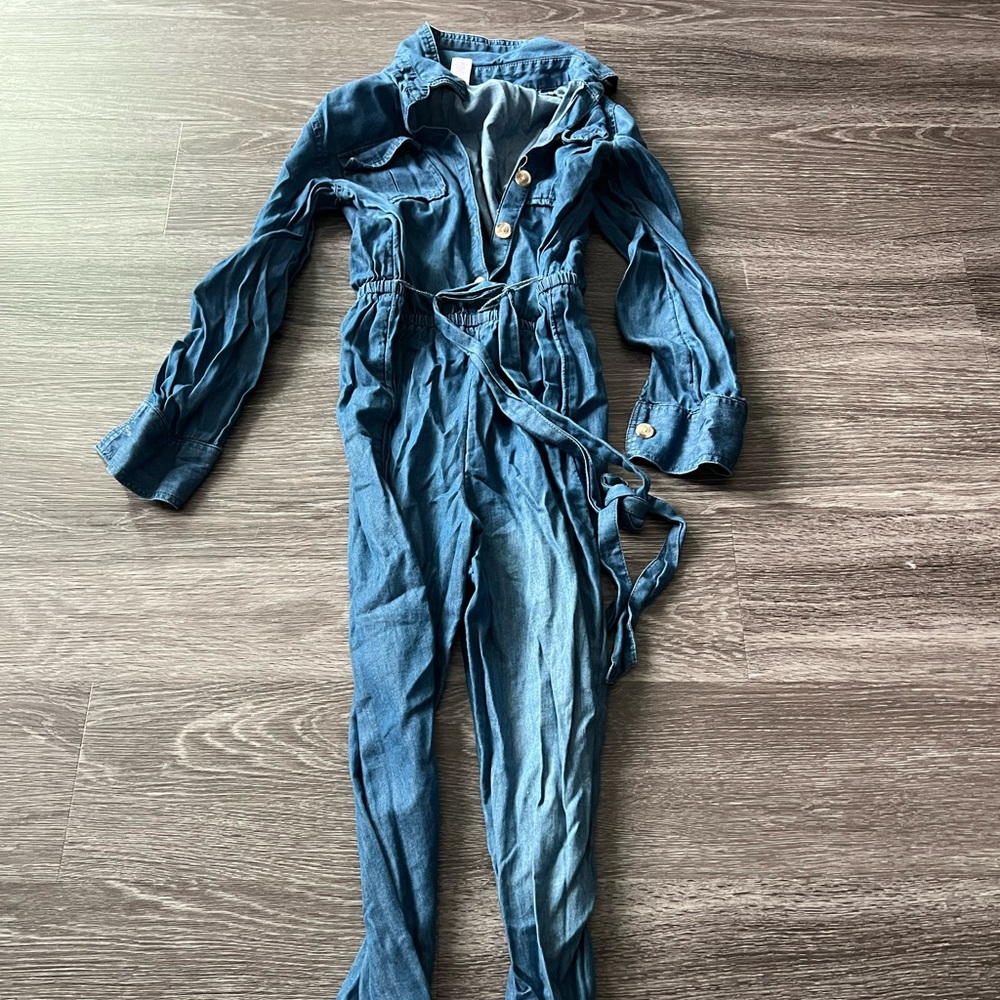 Girls Jean pants romper from Justice. Size 8
